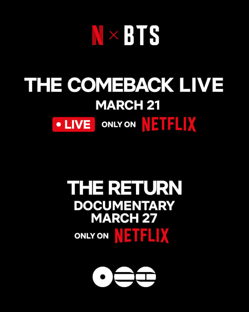 Netflix and HYBE Reveal BTS’ Historic Global Comeback with Live Seoul Event and Exclusive Documentary 1 BTS