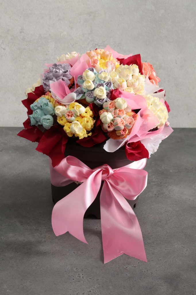 Diamond Hotel Philippines Frosting Flowers Cupcake Bouquet