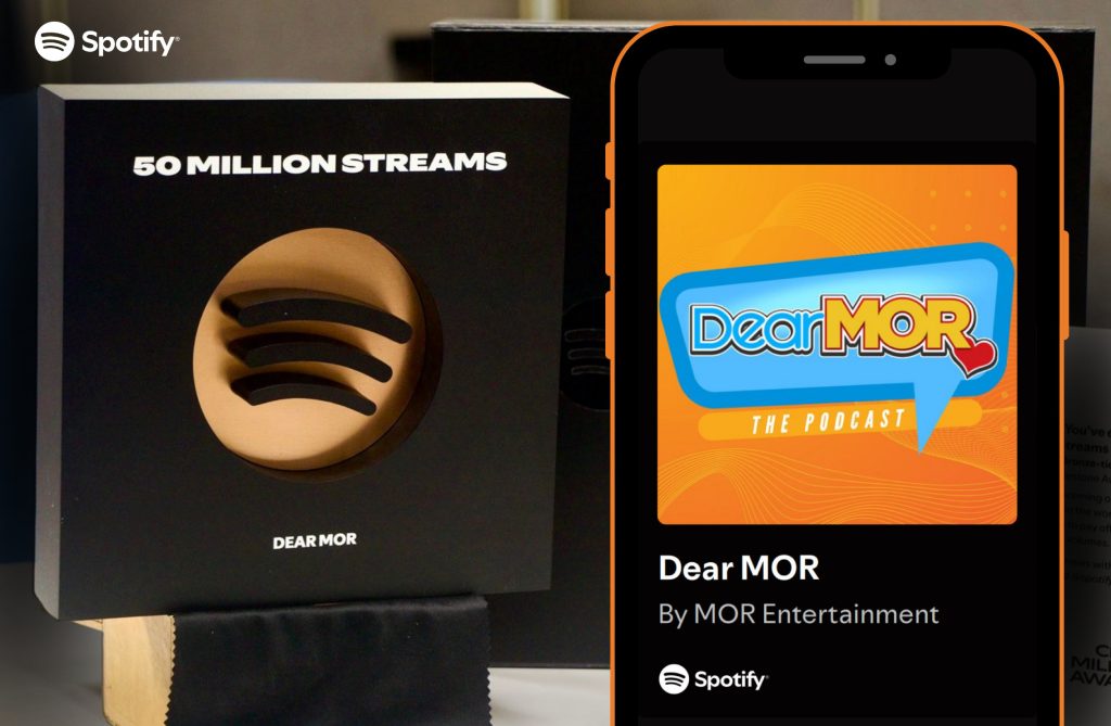 Dear MOR Spotifys Creator Milestone Award