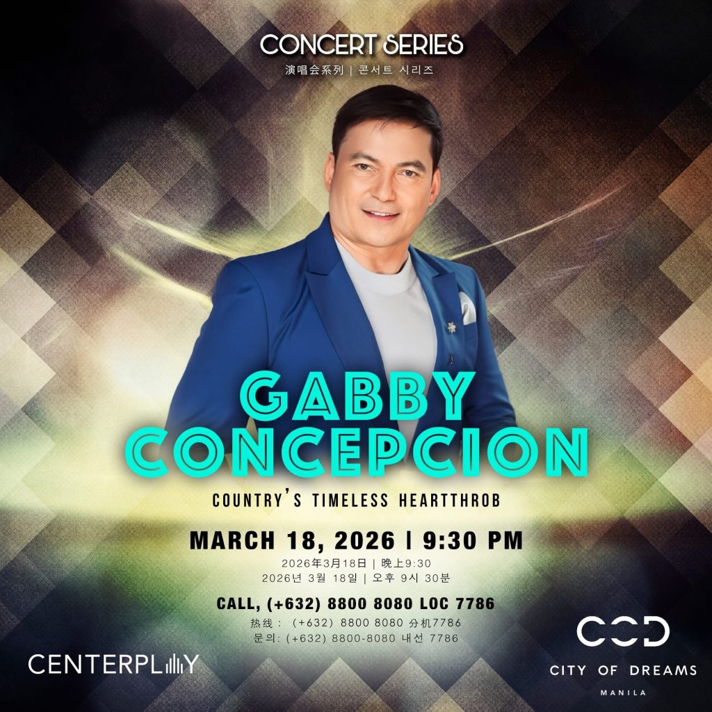 1. Key Visual Gabby Concepcion at CenterPlay City of Dreams Manila
