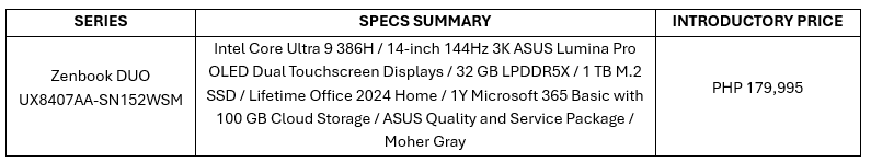 ASUS Launches Zenbook DUO (2026) and Zenbook S14 (2026) in the Philippines with Price and Availability; Zenbook A16 Unveiled 5 image 5