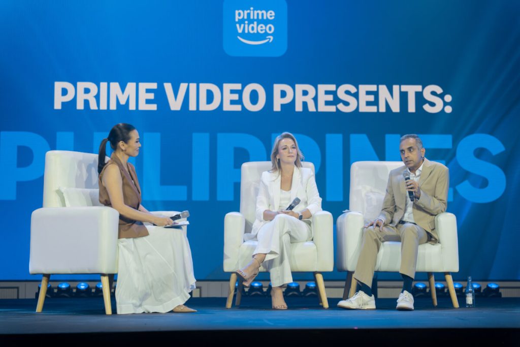 Prime Video s Caitlin Parkinson and Chaitanya Divan with host Issa Litton 1