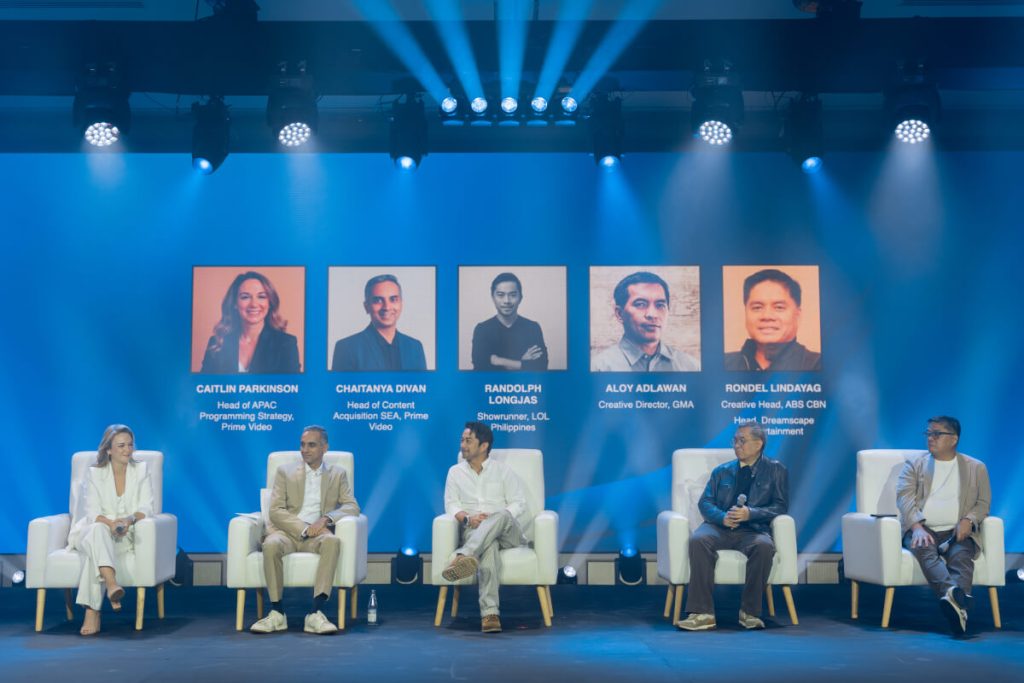 Prime Video s Caitlin Parkinson and Chaitanya Divan with Randolph Longjas Aloy Adlawan and Rondel Lindayag