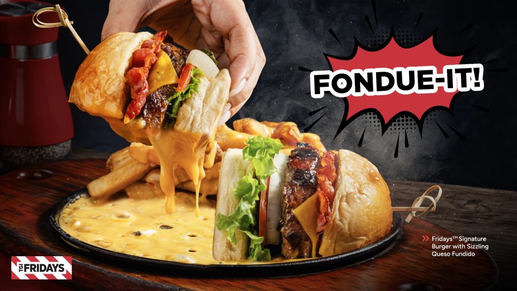 Fridays Signature Burger with Sizzling Queso Fundido copy