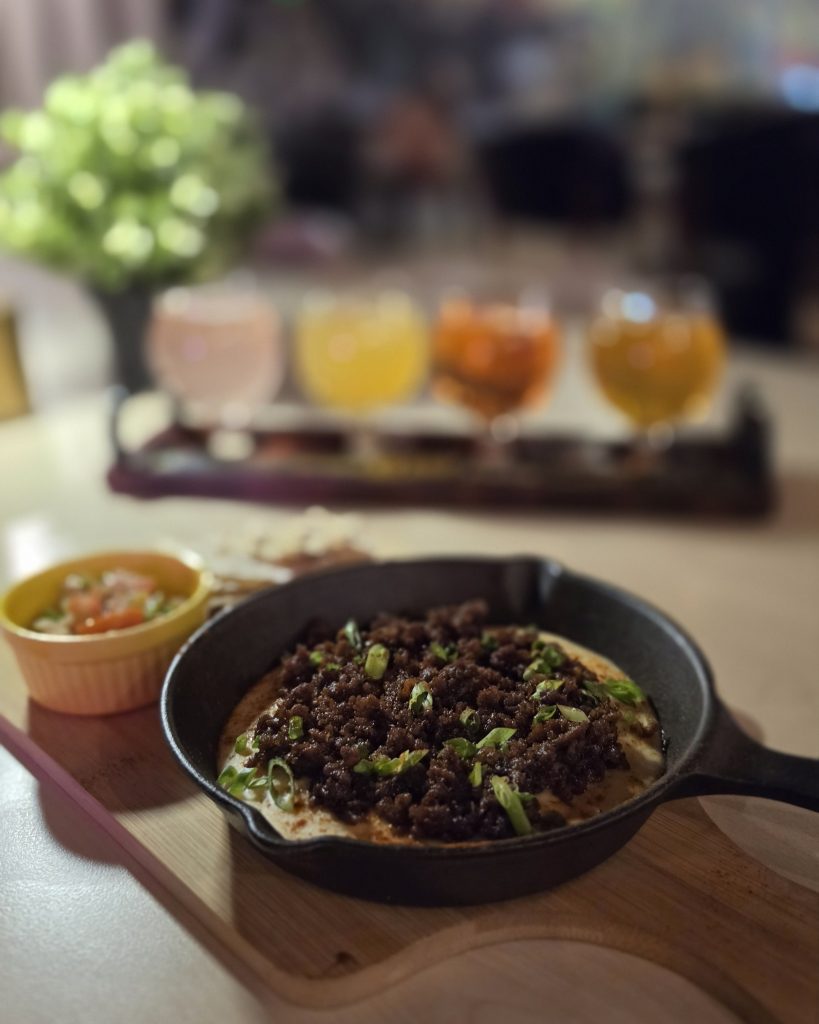 Chorizo Hummus an Apartment 1B x Elias BGC Taproom exclusive made for sharing and pairing