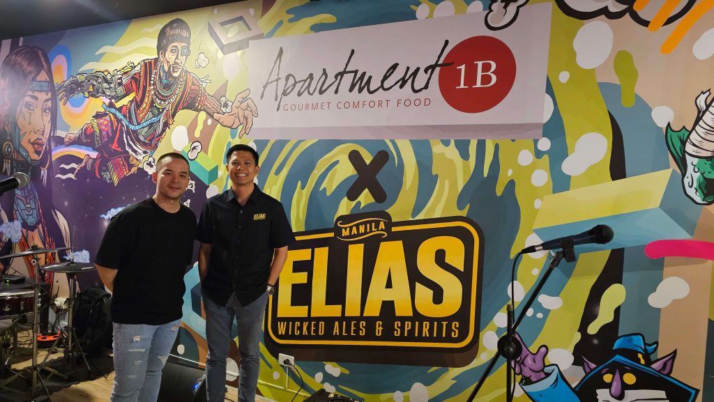 Chef Nikko Roa Corporate Executive Chef of Apartment 1B and Raoul Masangcay Founder and Head Brewer of Elias Wicked Ales Spirits