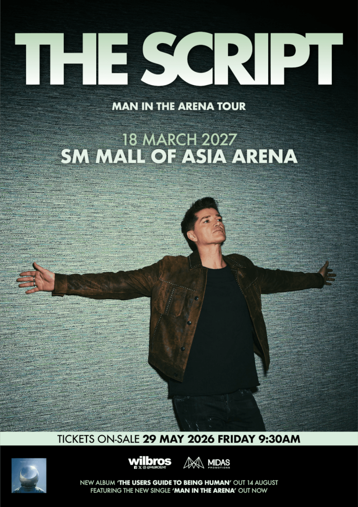 The Script Announce 'Man in The Arena Tour' Manila on 18th March 2027 1 The Script D1