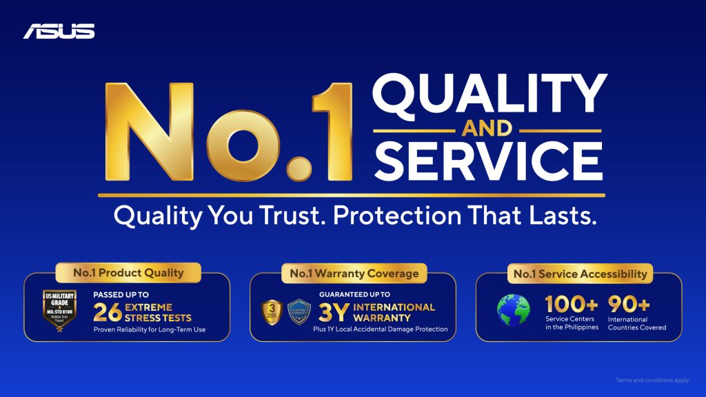 ASUS No.1 Quality & Service Powers School-Ready Devices 1 ASUS No. 1 Quality and Service Program