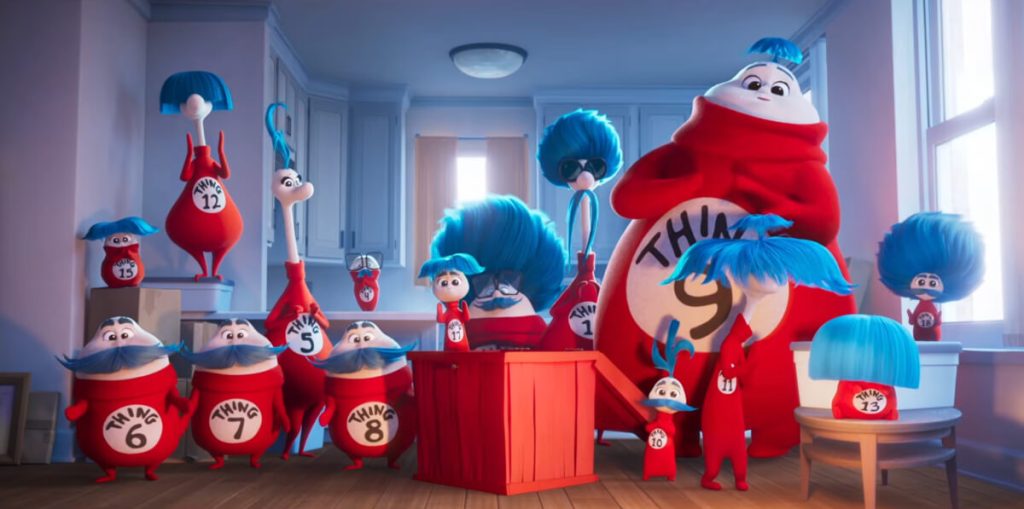 Watch the New Trailer for 'The Cat in the Hat,' Starring Bill Hader and Xochitl Gomez, Showing November 4 3 4 1