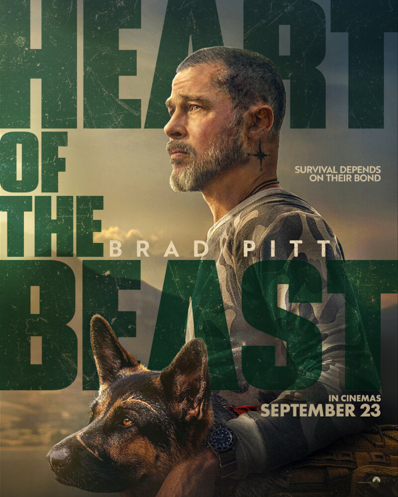 Brad Pitt Battles the Alaskan Wilderness with Combat Dog Odin in David Ayer’s 'Heart of the Beast' Trailer 4 HEART OF THE BEAST TEASER ART 4X5