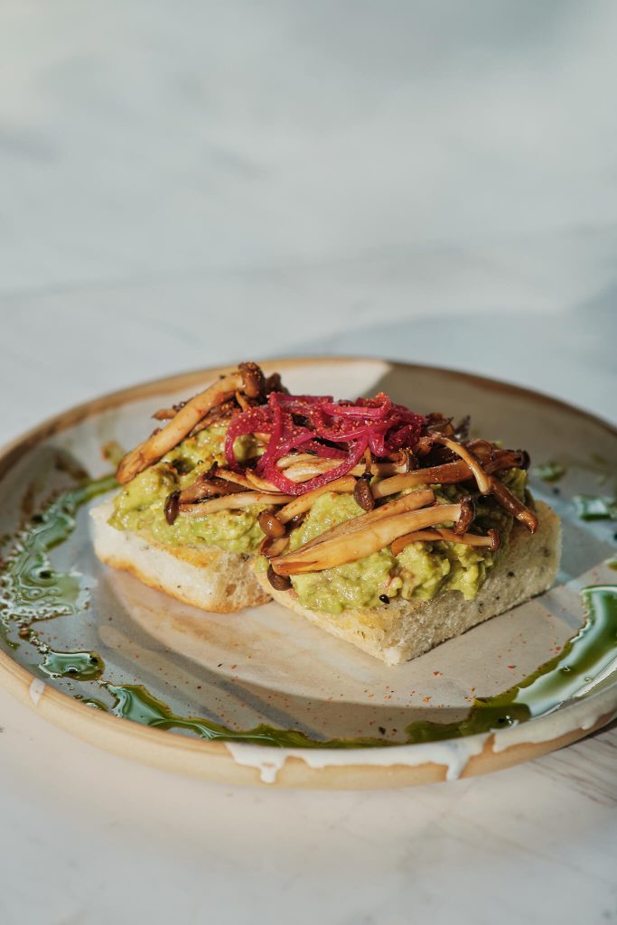 Mushroom Avo Toast