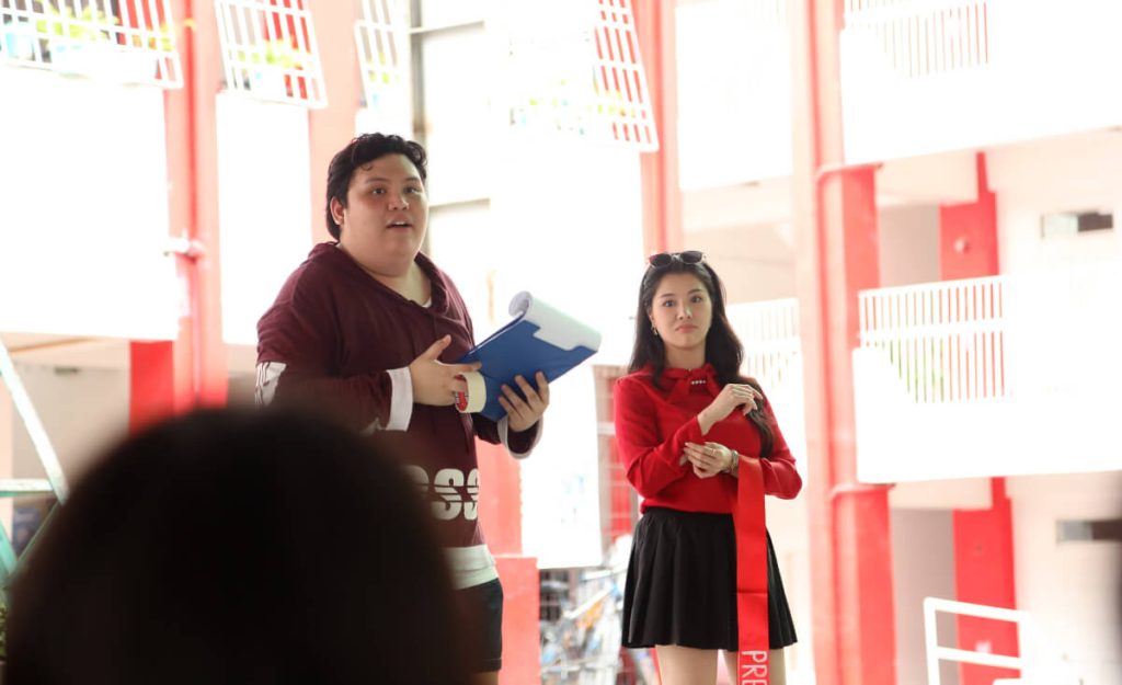 PHILIP VS. THE SCHOOL director Terrence Santiago with actress Isabelle Sophie Ng