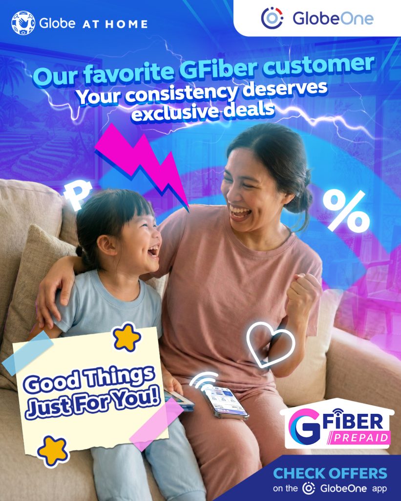 Globe AT HOME GFiber Prepaid Launches “Just For You” Offers, More Affordable, Flexible, and Tailored for Every Filipino Home 1 GFP JFY