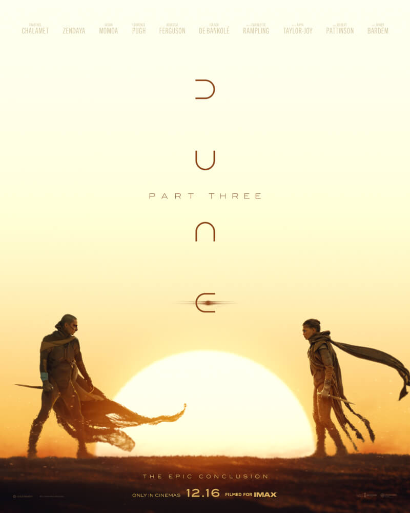 The Saga Reaches Its Final Reckoning in the New “Dune: Part Three” Trailer, in IMAX December 16 5 Dune Part Three teaser art