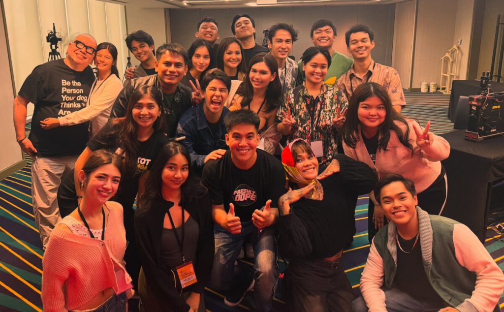 Theater Artist Aubrey Savet Earns Spot to FDCP’s Master Series Acting Workshop 3 Aubrey Savet with Direk Joey and other actors in The Master Series FDCP Acting Workshop for Filipino Talents 2026