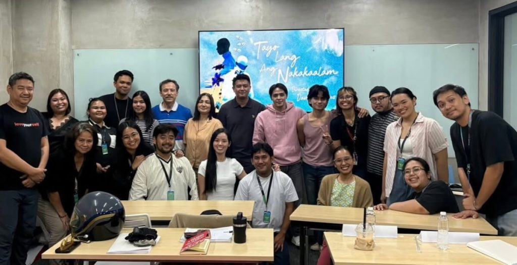 “Tayo Lang Ang Nakakaalam” by Mapúa SoMDA Dean David Corpuz Joins Cinemalaya 22 23 David Corpuz with the production team
