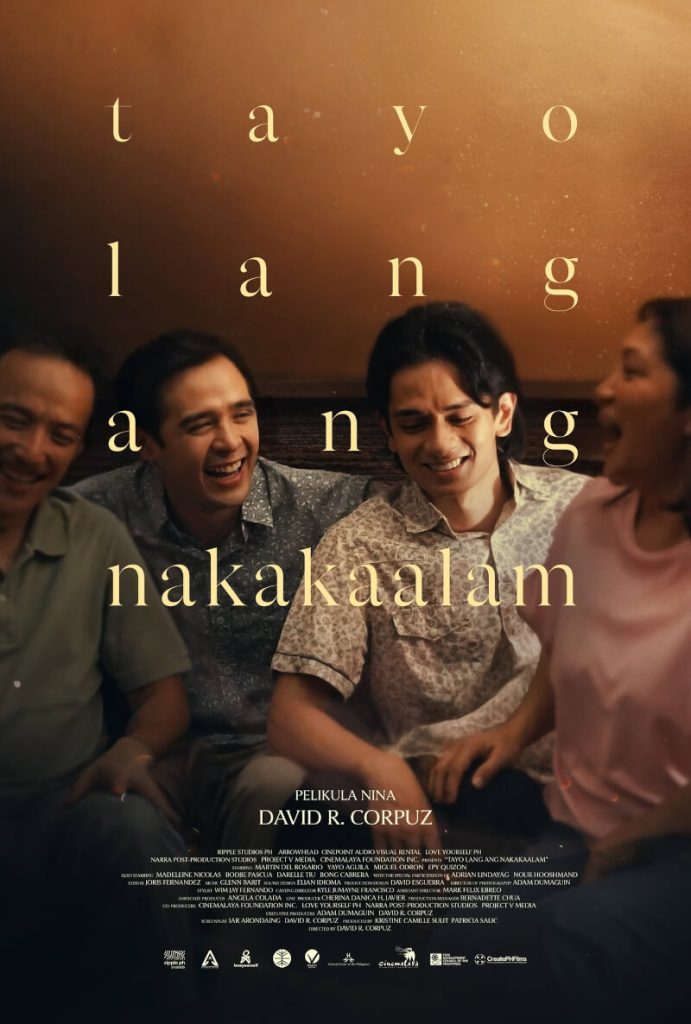 “Tayo Lang Ang Nakakaalam” by Mapúa SoMDA Dean David Corpuz Joins Cinemalaya 22 27 TAYO LANG ANG NAKAKAALAM poster