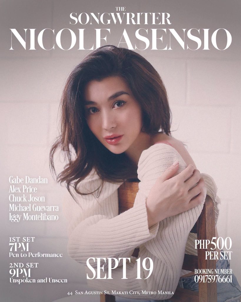 Nicole Laurel Asensio Holds Special Performance of "Songwriter" on Sept. 19 at 78 Salcedo 1 FB IMG 1788810593242