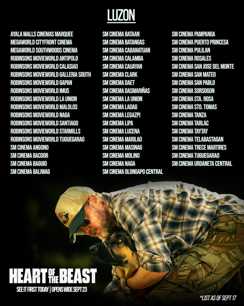 David Ayer’s Emotional Survival Thriller ‘Heart of the Beast’ Starring Brad Pitt Sets Sneak Previews on September 19 and 20 5 LUZON