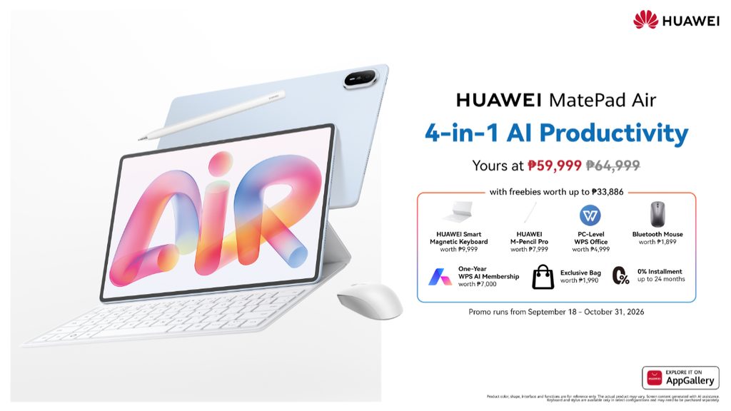 HUAWEI MatePad Air Now Available in the Philippines, Bringing World’s Best Screen and 4-in-1 AI Productivity 5 Huawei 4