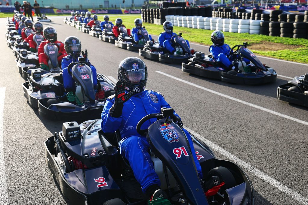 Max Verstappen passes 100 karts in just 14 laps in Red Bull's Max vs 100 7 Max vs 100 Participants 02