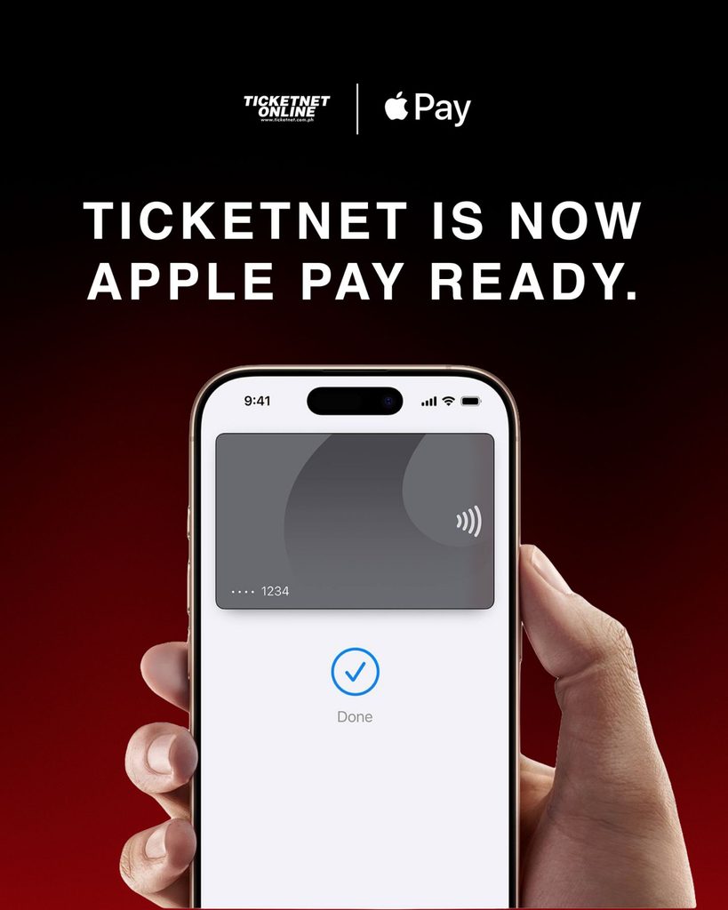 TicketNet, Gateway Cineplex 18 now accepting Apple Pay for onsite payments 1 Ticketnet x Apple Pay