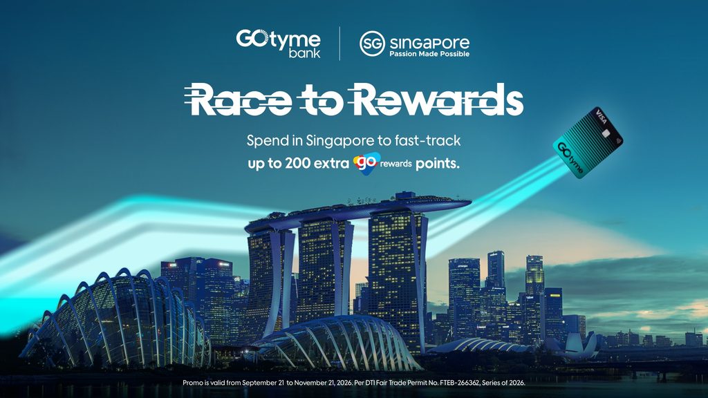 Get More Rewards with GoTyme Bank this Grand Prix™ Season Singapore 1 The Singapore Tourism Board and GoTyme Bank partner to make Singapore trips more rewarding for Filipino travellers 1 1024x576 1