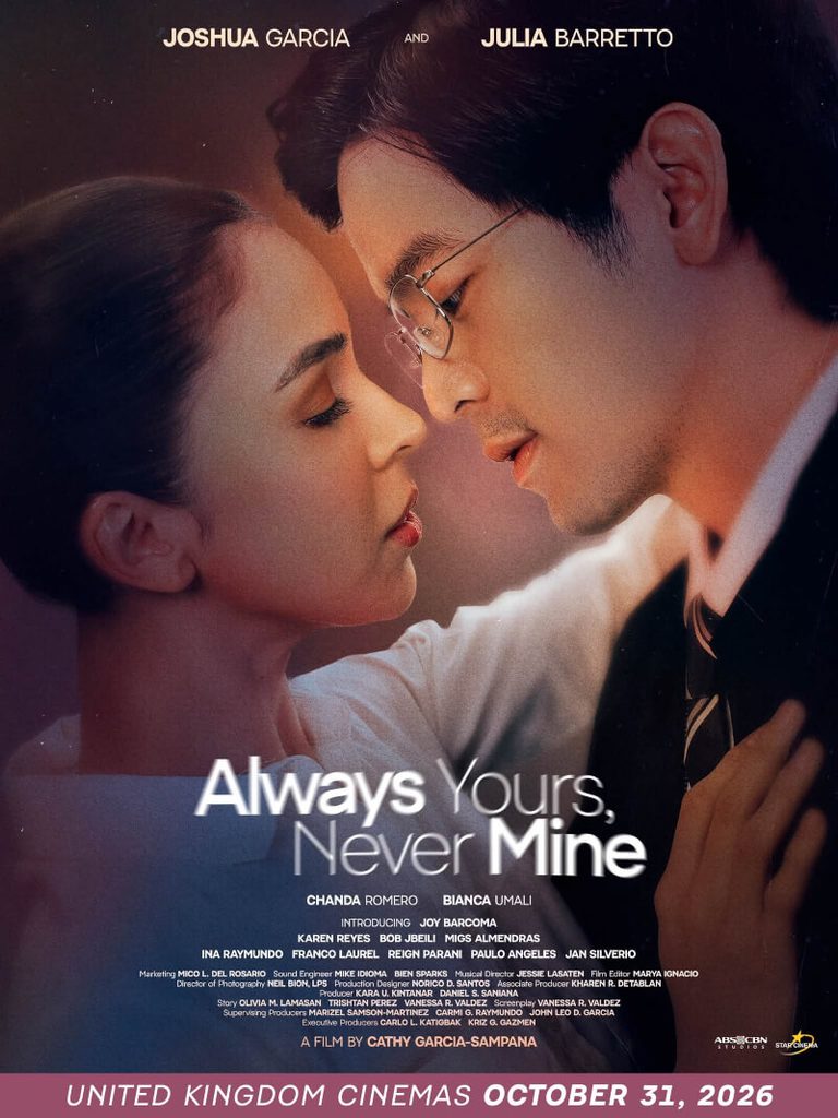 Joshua Garcia and Julia Barretto’s “Always Yours, Never Mine” Heads to Cinemas Worldwide 3 Always Yours Never Mine UK 768x1024 1