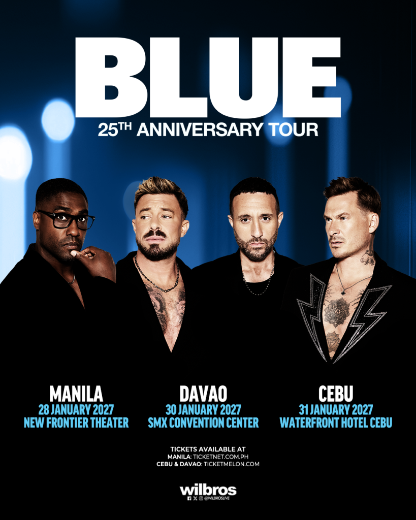 Blue Celebrates 25 Years with Philippine Tour in Manila, Davao & Cebu This January 2027 1 BLUE